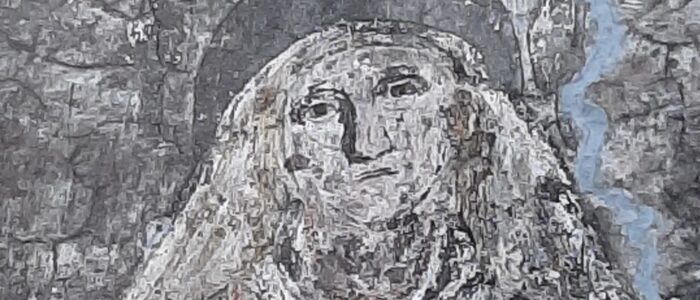 Graffito nel retro della chiesa di S.M. della Valle- Carbognano foto di U. Laurenti