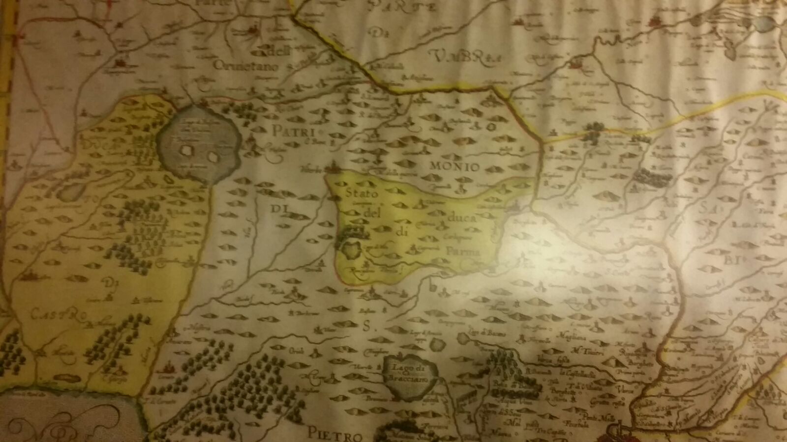 Mappa del ‘500 Quando il Ducato di Parma era a 60 km da Roma nascondi