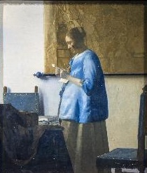 A Palazzo Barberini in mostra “Donna in blu che legge una lettera” di Johannes Vermeer