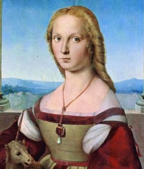dama con liocorno